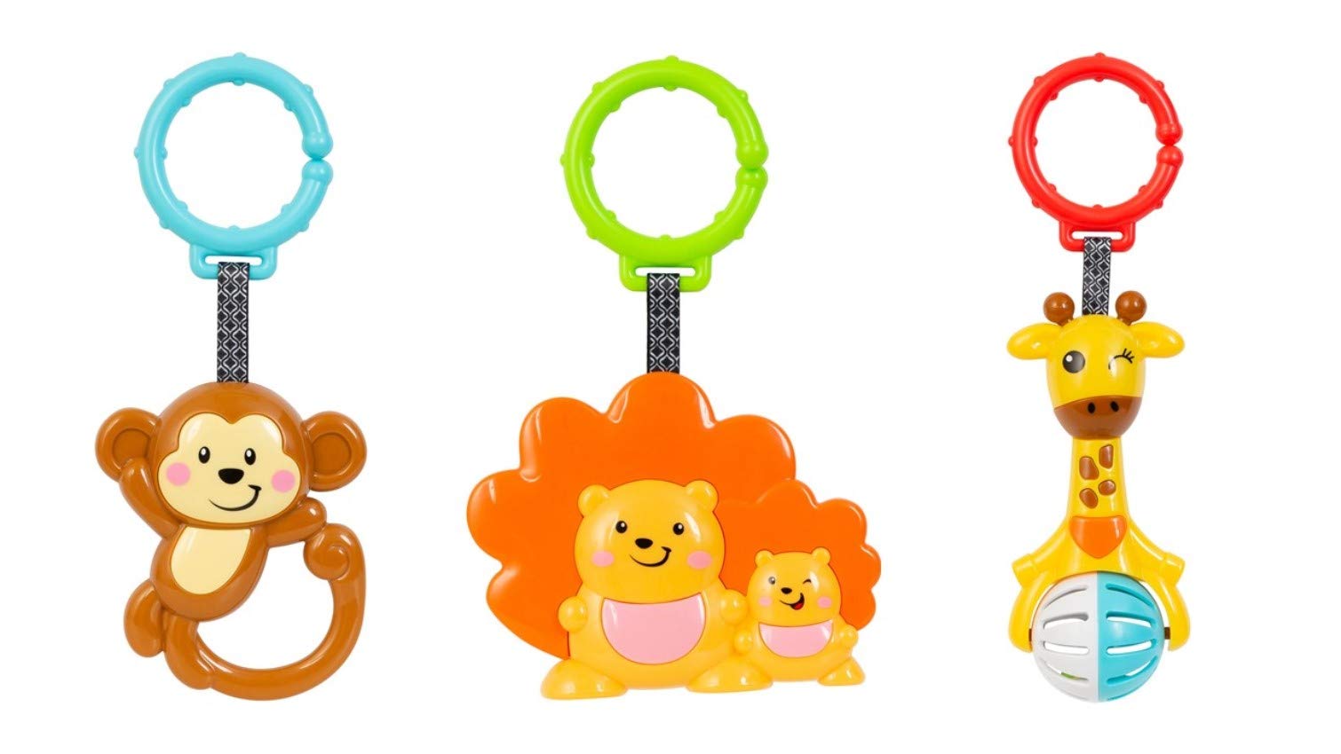 Smart Steps Jingle Jungle 3-Pack Rattle Hooks
