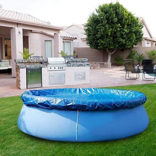Miniatura 7 de Fydun Round Pe Waterproof and Rainproof Swimming Pool Cover Protective Cloth Accessories 210Cm Diameter Wide Range of Uses (Diameter 280CM)