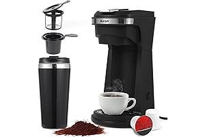 Aiosa Single K-Cup Coffee Maker Mini