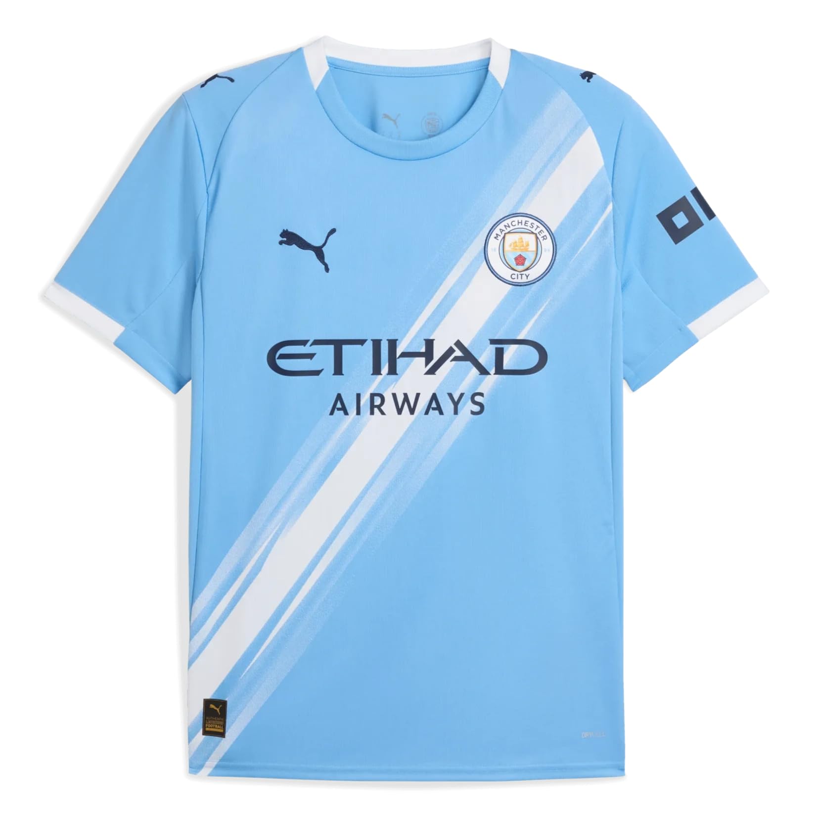 PUMA Manchester City Home Men's Stadium Soccer Jersey 25/26 (US, Alpha, X-Large, Regular, Regular, Blue)