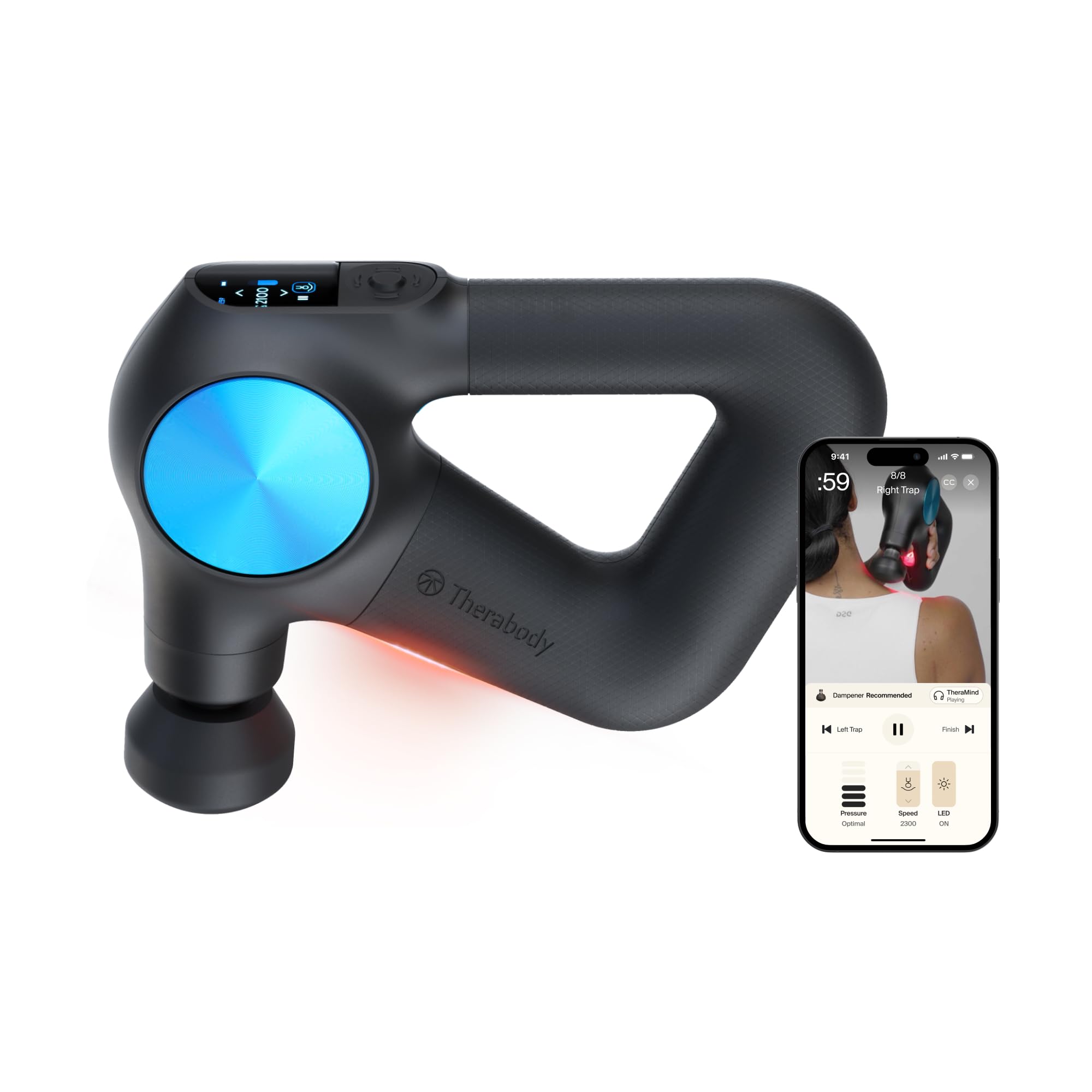 Theragun Pro Plus Handheld Massagepistole – Bluetooth, Tiefenmassage, Schwarz