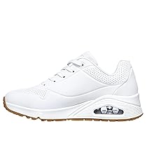 Skechers Women’s Uno Stand on Air Sneaker, Bianco, 7 UK Wide