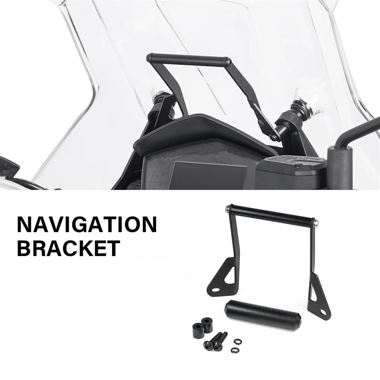 Porta Telefono Moto Per MOTO Per GUZZI V85TT Moto Supporto Navigatore GPS | V 85 TT V85 2019- PARABREZZA Staffa superiore Kit staffa navigazione moto supporto smartphone