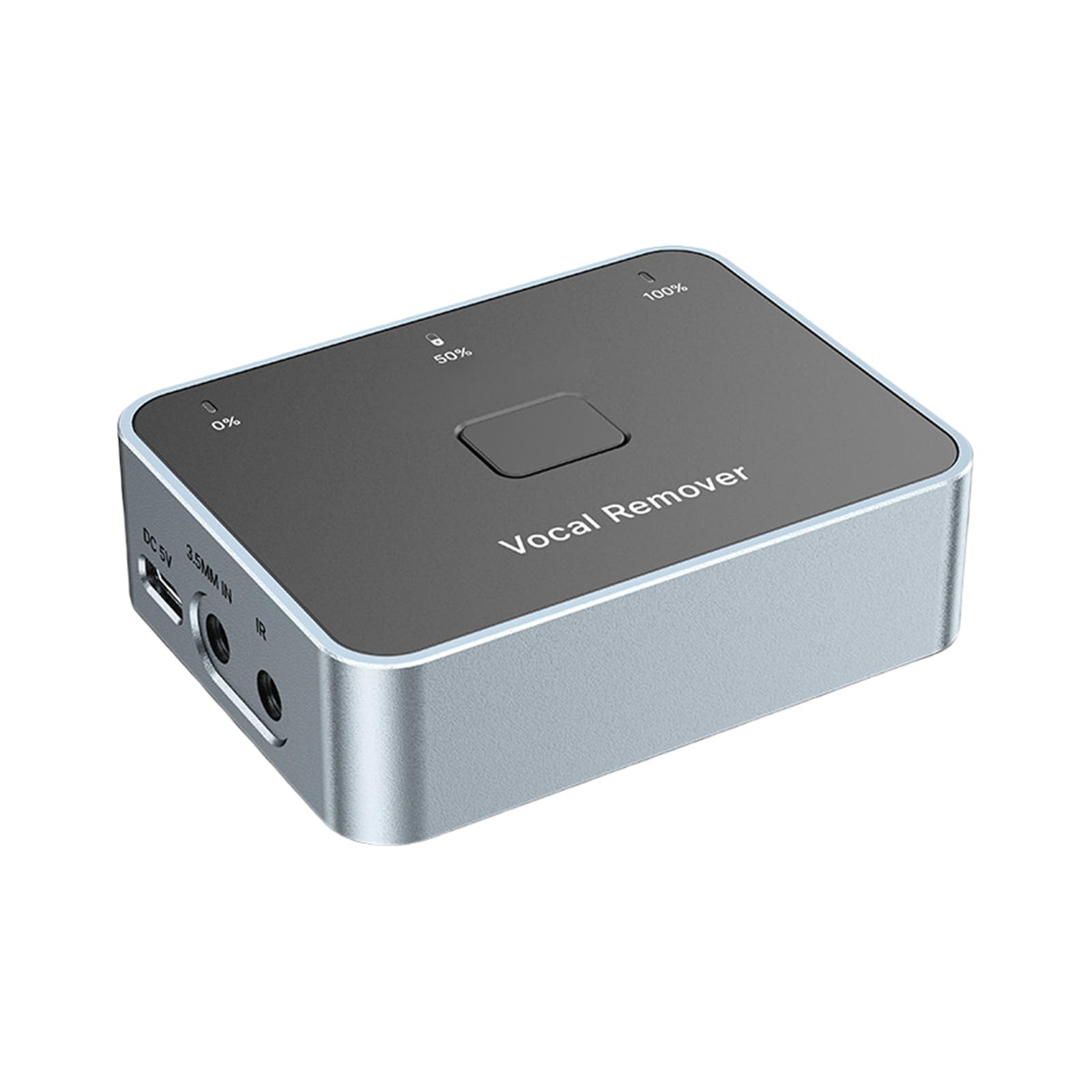 Convertitore audio professionale da 3,5 mm a 6,35 mm per rimozione vocale con multimodale e posizione LED indica per karaoke suono vocale eliminazione