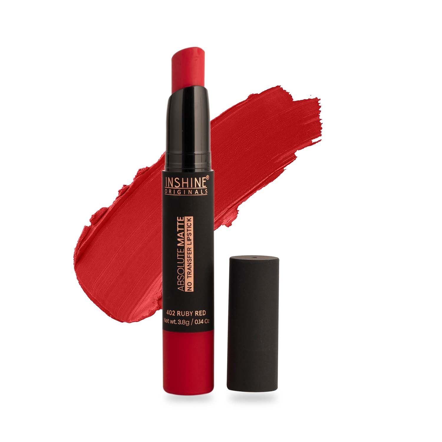 INSHINE Absolute Matte Lipstick - Long-lasting, Transfer-resistant, Velvety Matte Finish with Intense Color, Up to 12 Hours Wear | Perfect for Sophisticated Lips - RUBY RED-image-31