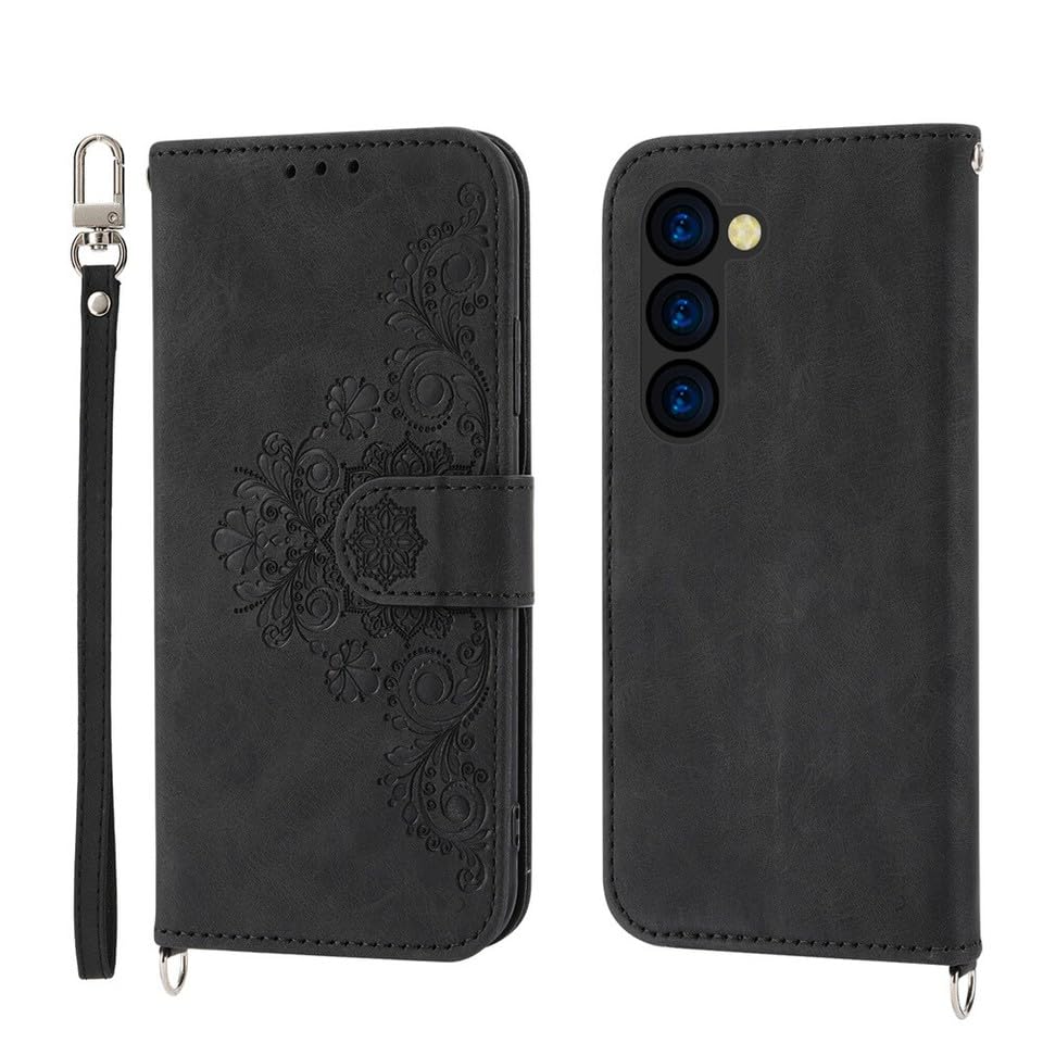 Housse cuir Z Fold 4 portefeuille mince magnétique noir