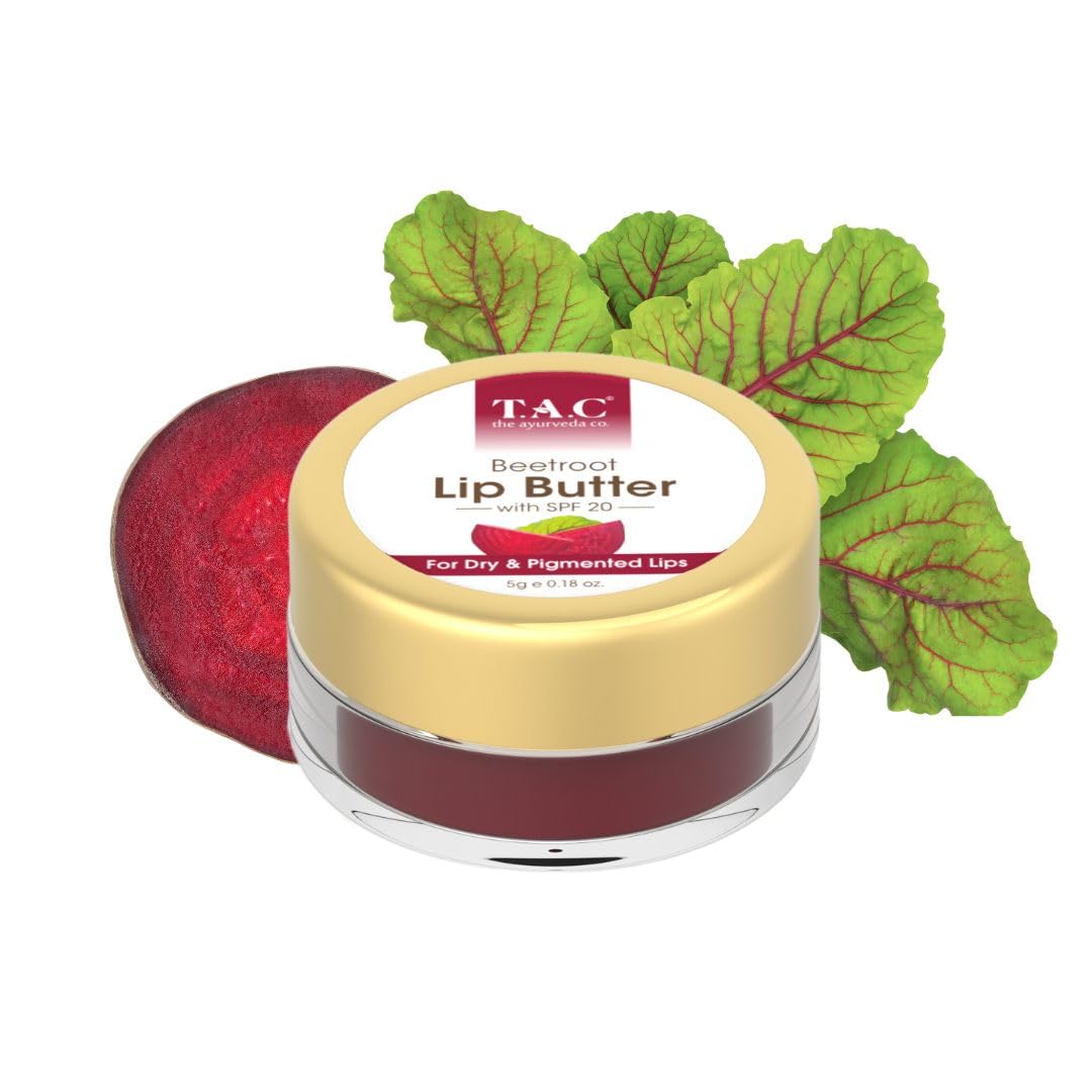 Beetroot Lip Balm with Spf 20 for Pigmented, Dry & Chapped Lips, Moisturising Lip Balm for Smooth Lips for Women & Men - 5Gm