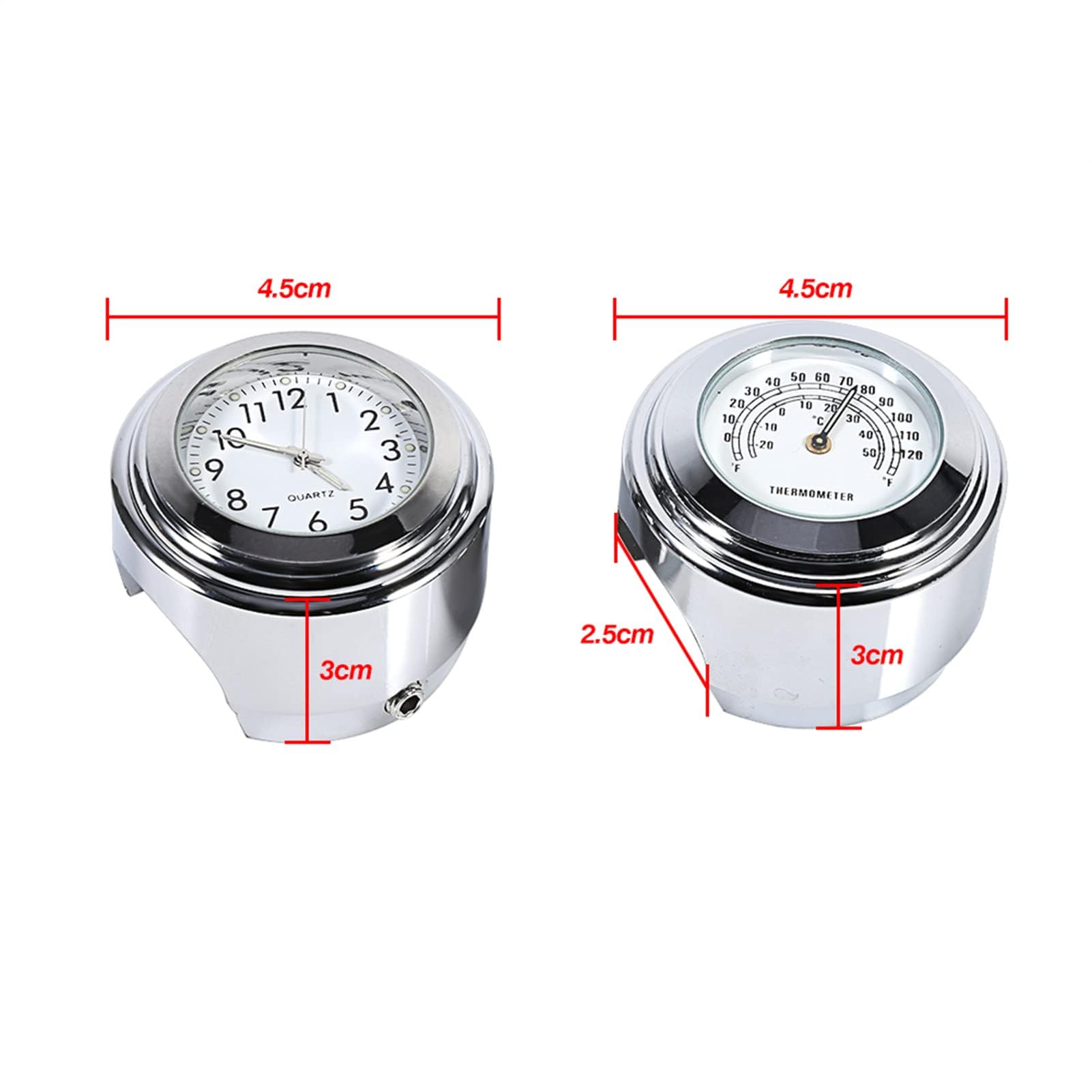 Alomejor COLLO COLLO MOTORCYCLE MOTORE MOTORE TERMITRO TERMOMEMITRO IN ASCOLTA IN ASCRITURA IL MODIO LUMININO RESISTENTE CON CROME PER IL RUBILE DEGLI 7/8 "1"