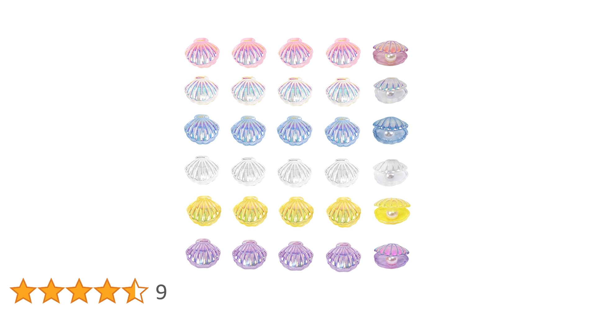 真珠貝装飾品 楽天市場】貝（真珠貝）のガラス細工置物（金メッキアクセント