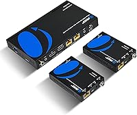 Vista 11 de OREI Divisor Extensor HDMI 1x8 HDBaseT 4K, Múltiple sobre Cable Único CAT6/7 4K@60Hz 4:4:4 HDCP 2.2 con Control Remoto IR Gestión EDID, HDR - Hasta