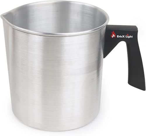 EricX Light Candle Making Pouring Pot,2 pounds,Double Boiler Wax Melting