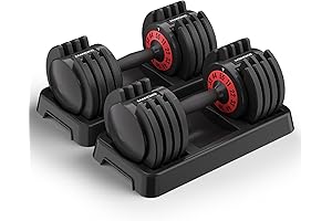 Adjustable Single 55 LB ProForm Dumbbell Set With Anti-Slip Metal Handle