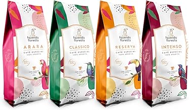 CAFE FAZENDA FLORESTA Kit Moído Café Fazenda Floresta (Clássico/Reserva/Arara/Intenso) - 4X1