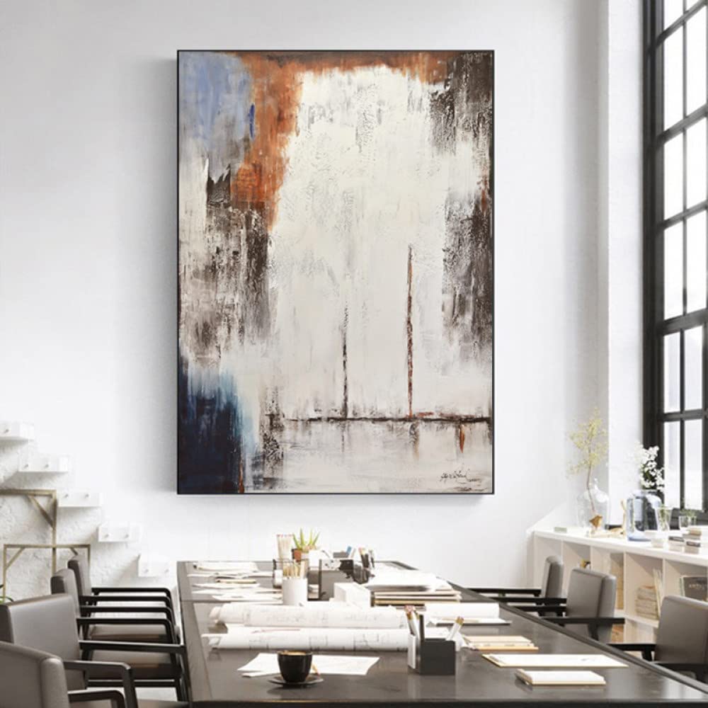 Peinture à l'huile graffiti abstrait pour salon contemporain