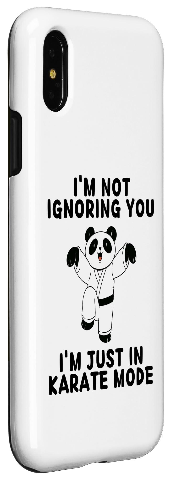 iPhone X/XS Retro Panda I'm Not Ignoring You I'm Just In Karate Mode Case - Image 3