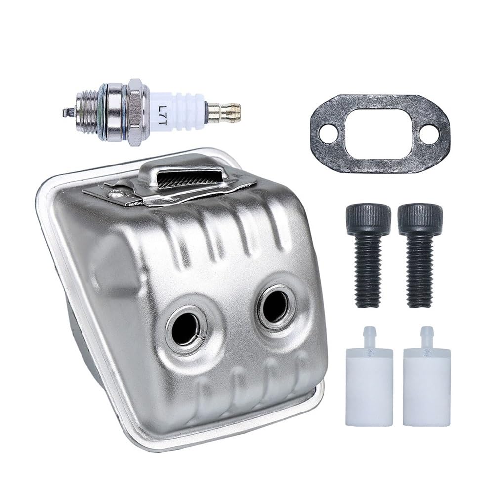 Kit de filtro combustible tornillo compatible con bujías gasolina motosierra 450, 445 y 445e W, repuestos OEM 544147702 parte