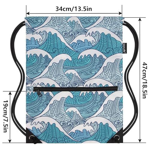 Image of HOLYLUCK Drawstring Backpack Bag Sport Gym Sackpack