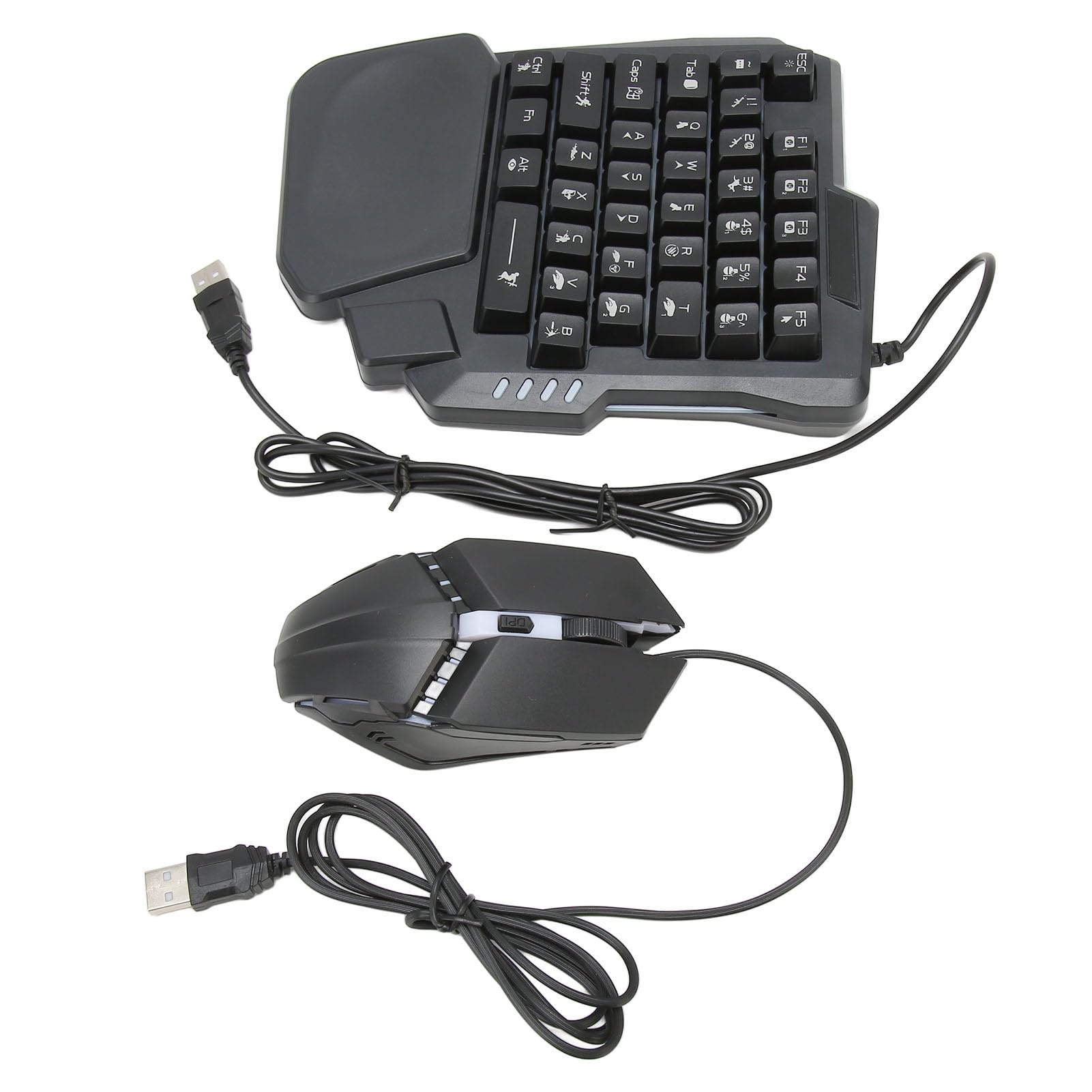 Fabater Pacchetto Combinato Gioco Mobile 4 in 1 con Convertitore Tastiera Mouse, Controller di Gioco per, Nessuna Latenza 120FPS, Supporto di Ricarica Rapida