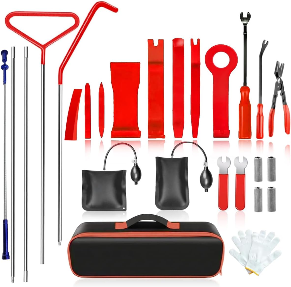 27 pcs Car Tool kit Car Repair Tool Kit Portable Automotive Tool Set with Carrying Bag for Cars & Trucks