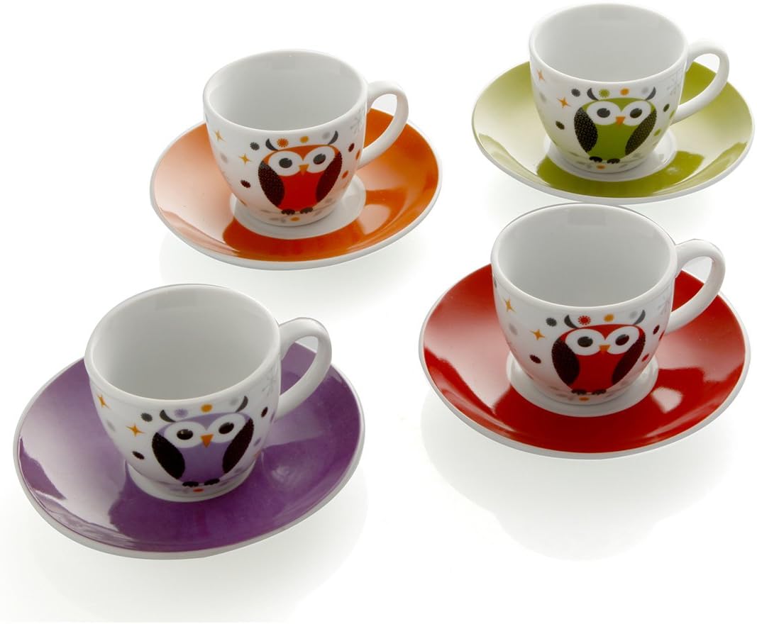 Brandani Set 2 pezzi tazzine da caffè in porcellana Fresh Fruits