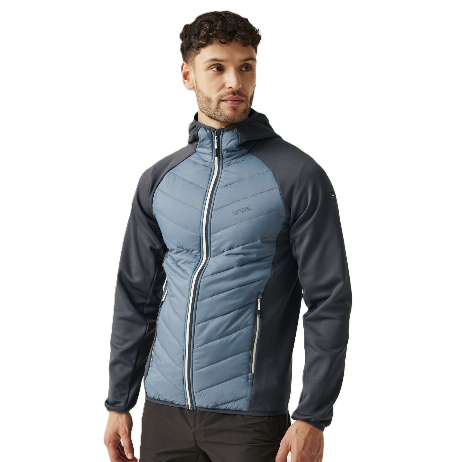 Regatta Mens Andreson VIII Hybrid Lightweight Softshell Jacket - Stormy Wather Ash - S