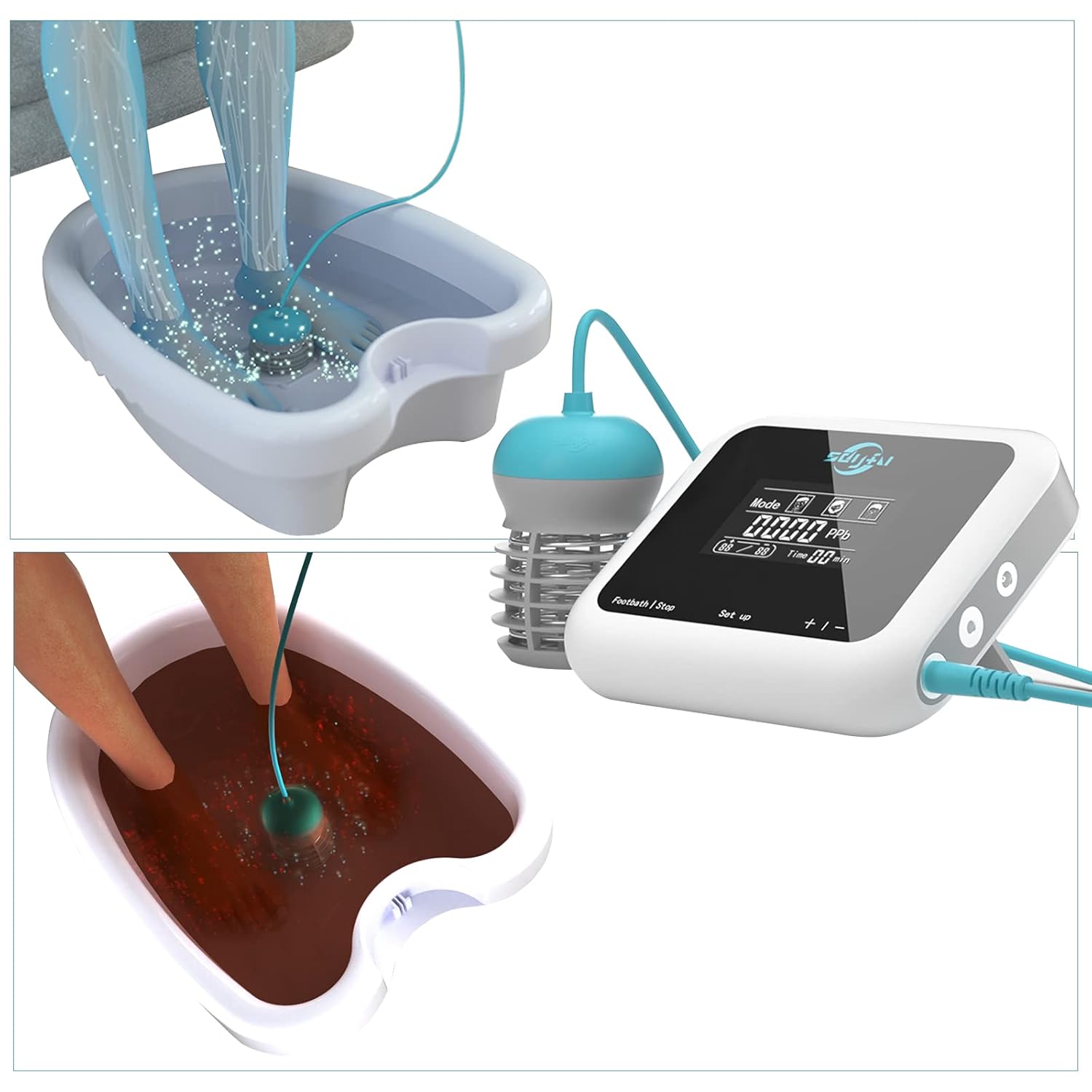 sdyfu Ionic Electric Detox Foot Spa Detoxification Instrument Ions