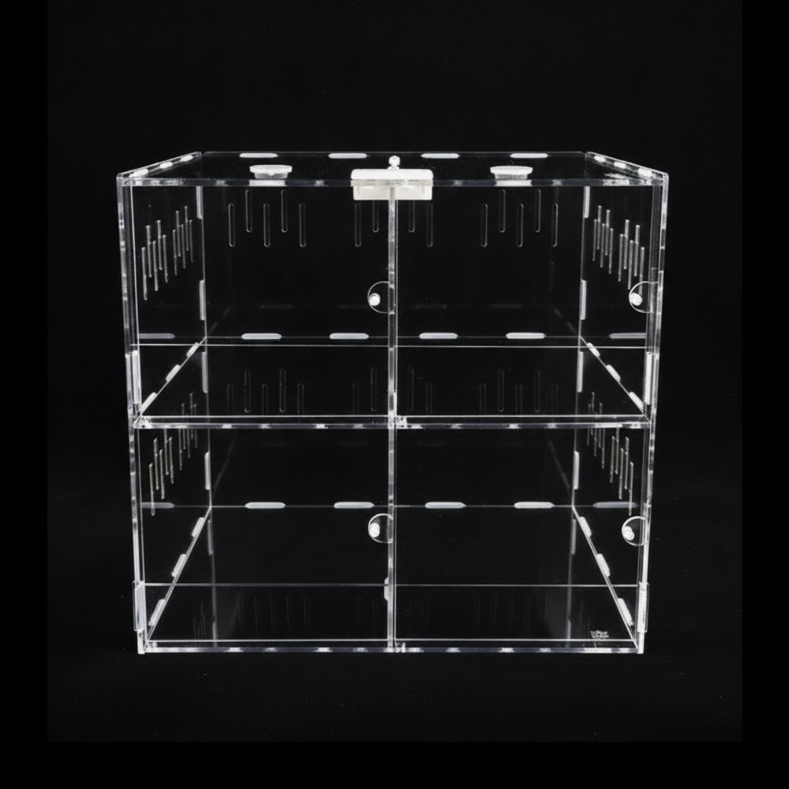 Boîte Transport pour Reptiles, 37,5 X 24,6 X 19,4 Cm, Grand Modèle avec Thermomètre-hygromètre