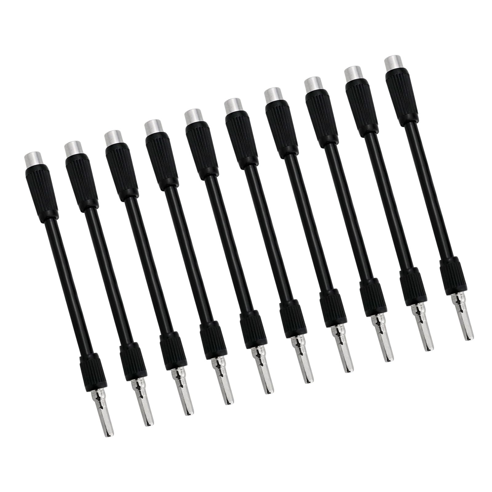 Tfaoys 10 Sticks Bendable Drill Bit Extension Shaft 130 Mm, Screwdriver Bit Holder Extension For Tight Space And Corner Fastening Flexible Bendable Screwdriver Shaft Tight Space Drill Accessory Corner Screw Access