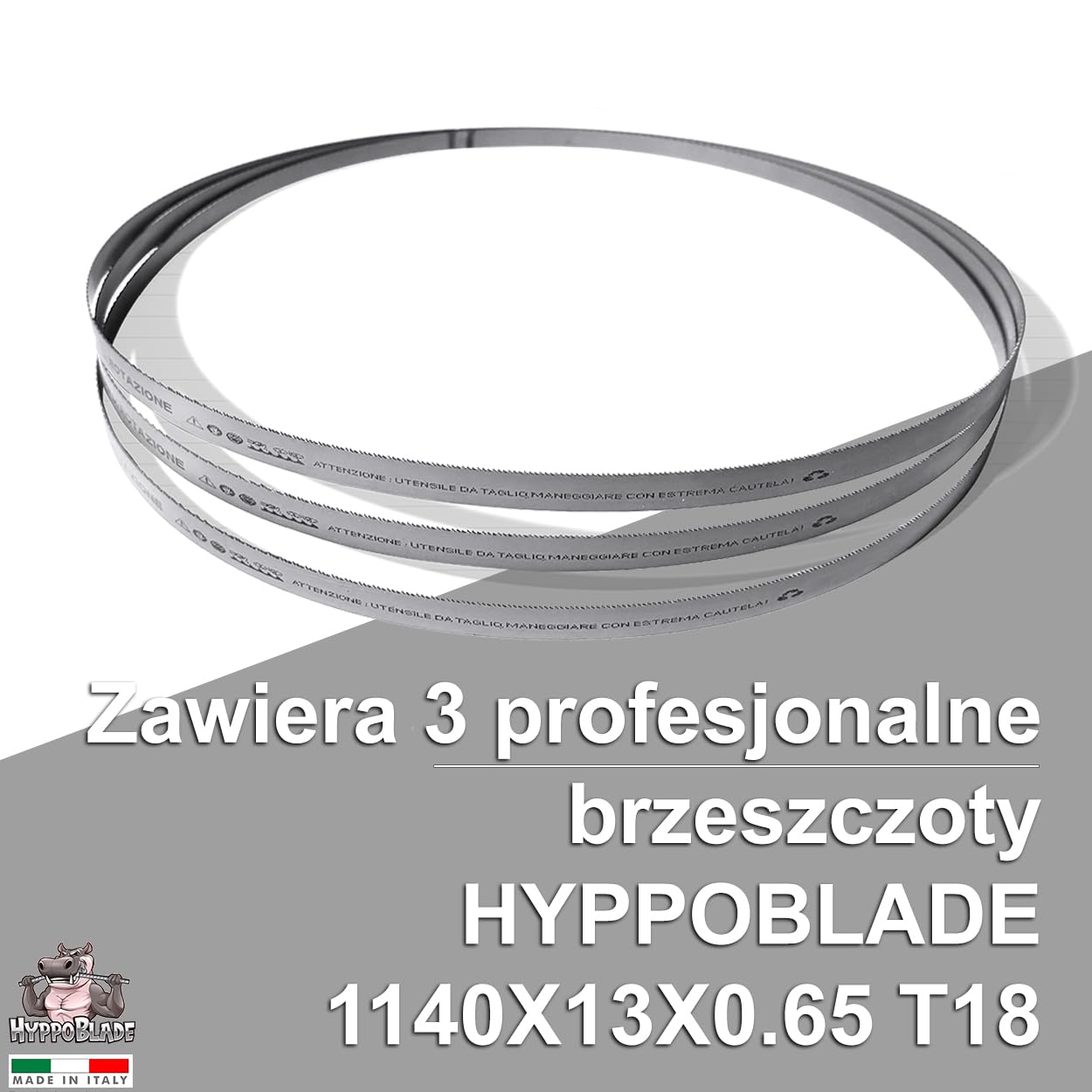 Fraiser PMB 1100 B2/A1 metalowy zestaw brzeszczot taśmowych PARKSIDE PMB 1100 B2/A1 do metalu - 1140 x 0,65 x 13 mm do cięcia żeliwa i stali (T18)
