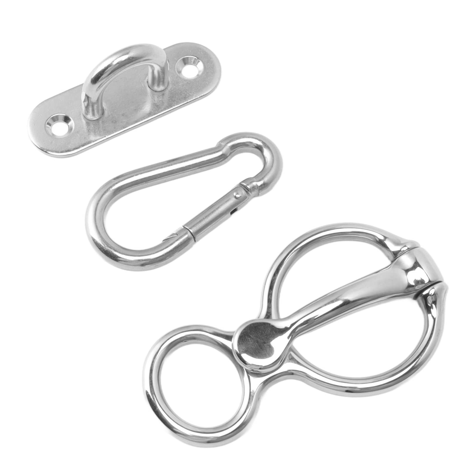 Pferde-Krawattenring, Pferdezubehör, Halbrunder Ring aus Edelstahl, Pferdetrainingsausrüstung, Sicheres Pferdezubehör Zum Zurückziehen