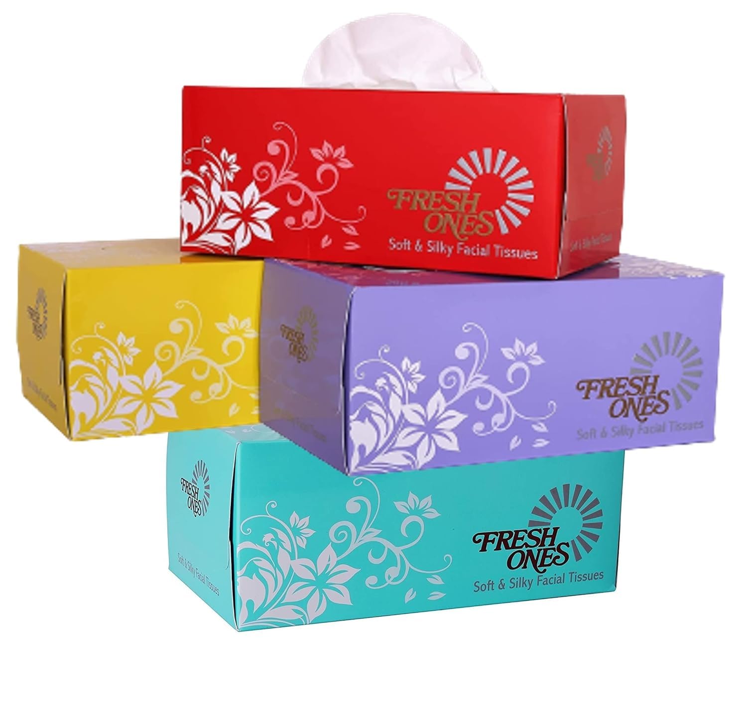 Fresh Ones Facial Tissues Papers 800 Pulls 2 Ply Soft & Silky Napkins Wipes (Pack of 4) (B0D9251ZVB) Amazon Price History, Amazon Price Tracker