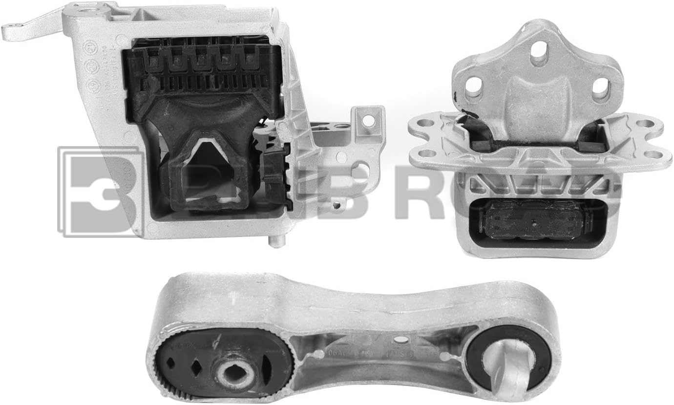 3PC Engine Mount Transmission Motor Mount 22116885778 + 22116885934 + 22316853449 Compatible with BMW X1 X2 | Compatible with MINI F56 F55 F54 F60 2013-2019