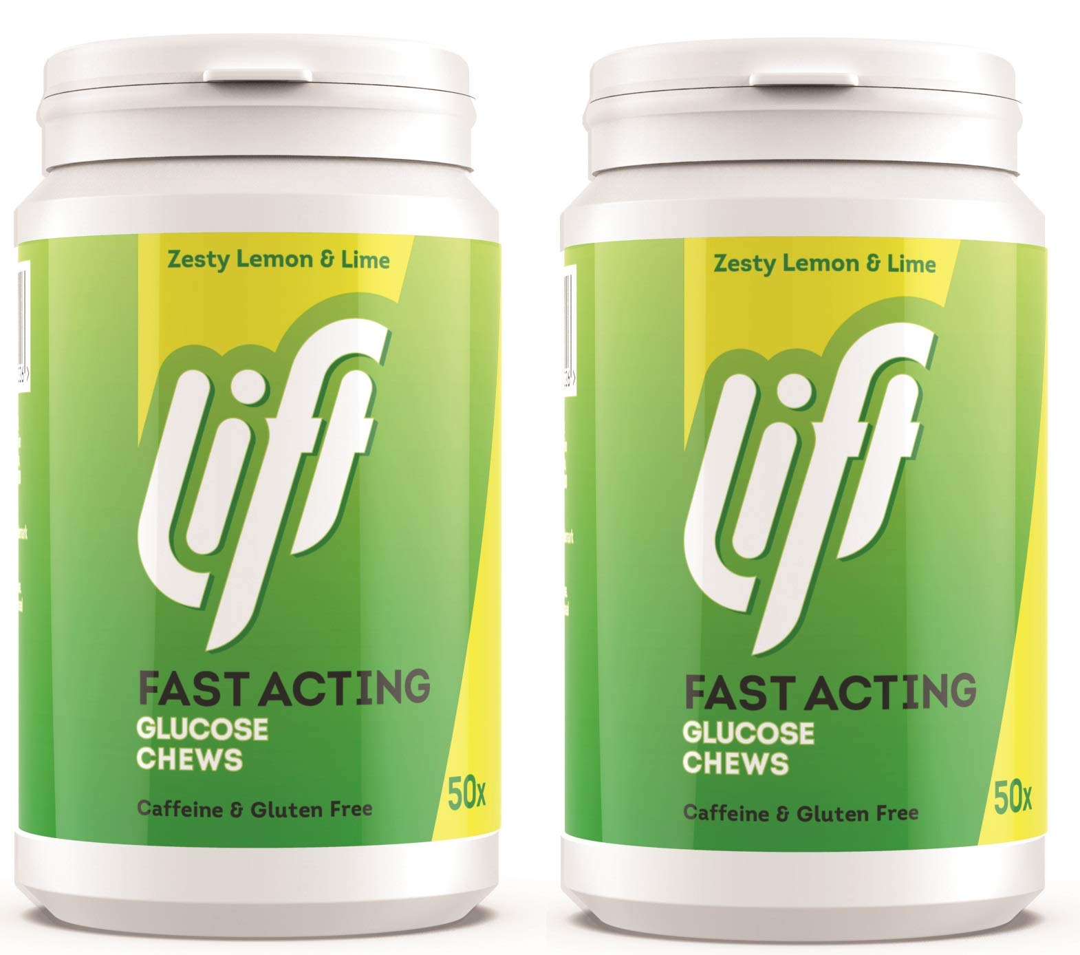 Gluco Tabs Zesty Lemon & Lime 50 Tabs 200g Fast Acting Glucose Glucotabs Tablets (2)