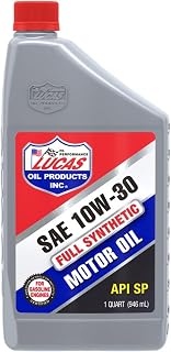 Lucas Oil Lucas OilMotor Oil, 10W30, Synthetic, 1 qt Bottle, Each