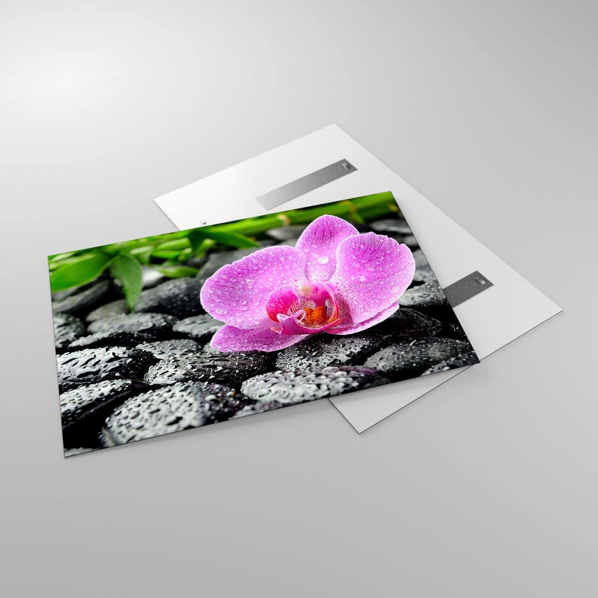 Decoración Pared Grande Cuadro Decorativo De Bambú Sobre Lienzo 65x120 Cm - Vertical, Moderno, Ideal Para Salón O Dormitorio Laminas Decorativas Pared