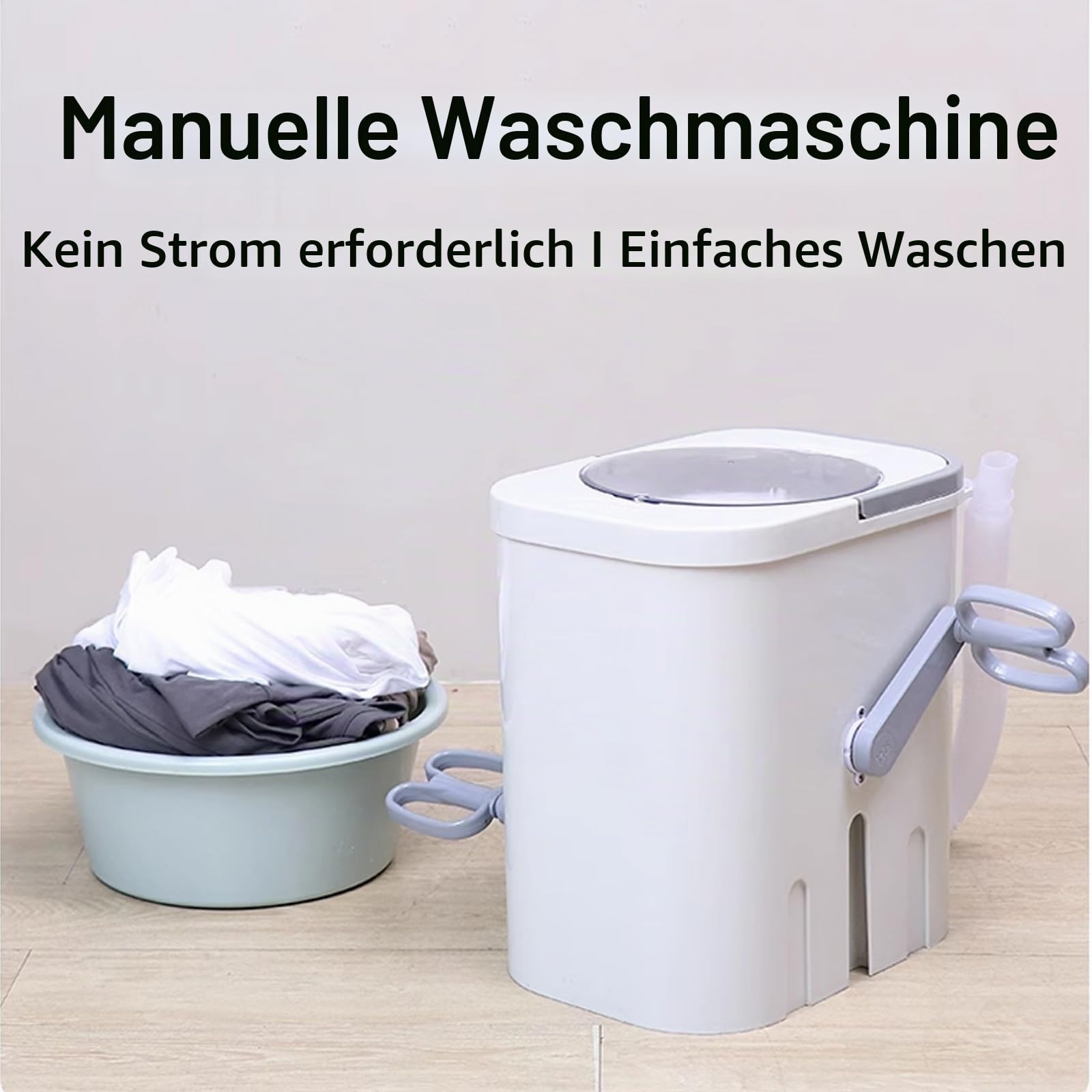 Waschmaschine Mit Pedal und Schleuder Ohne Strom