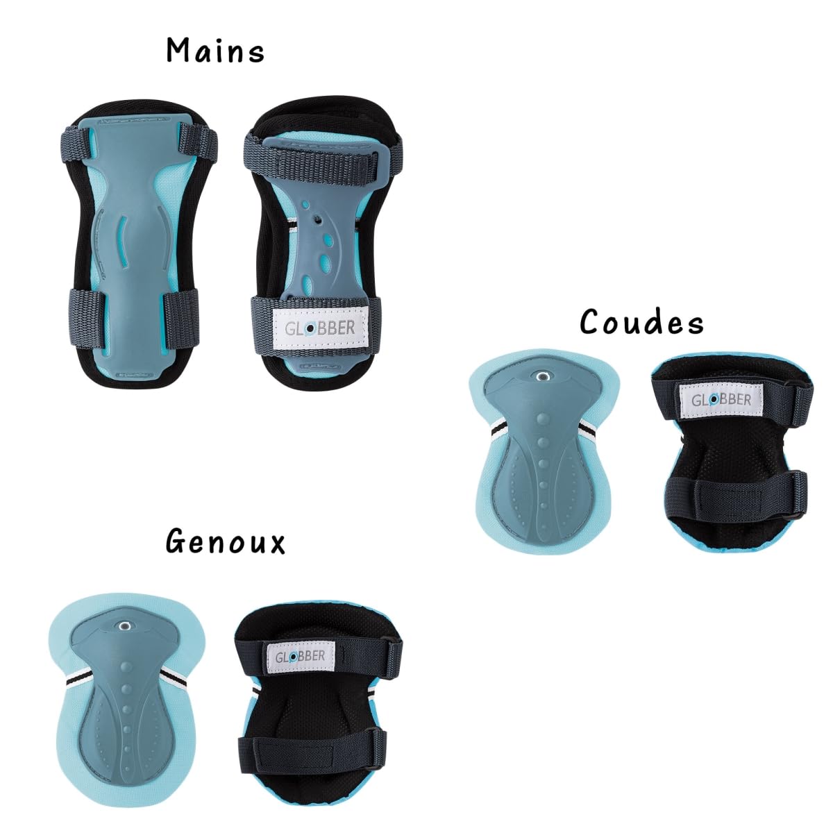 Globber Set de Protections Enfant XXS Coudes Genoux Poignets
