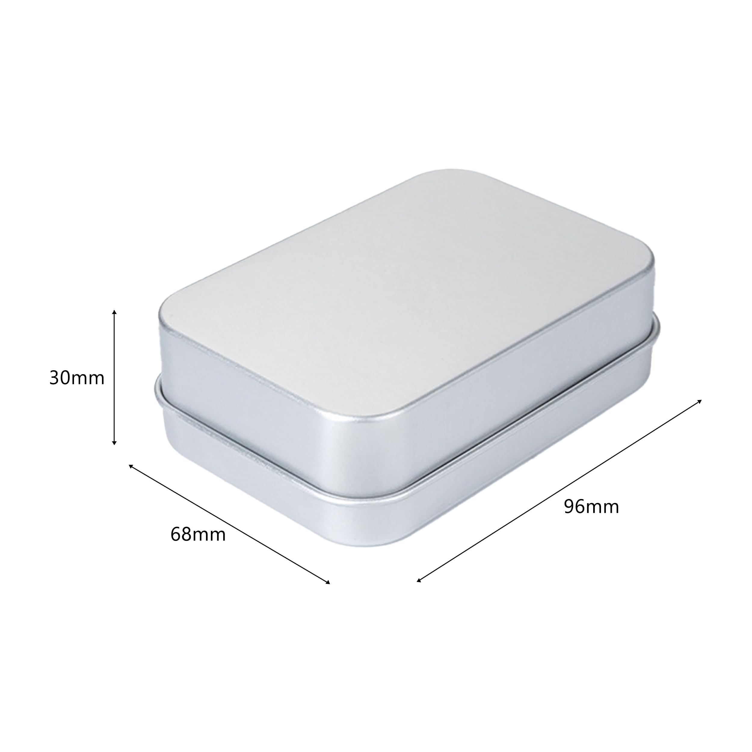 Soap Tin, 3 Pcs Soap Tins Made of Aluminum 9.6×6.8×3cm, Aluminum Soap Dish Holder - Image 2