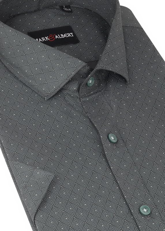 Image of MARK & ALBERT Mens Half Sleeves Printed Shirt