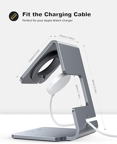 Vista 11 de Lamicall - Soporte de carga para reloj 1-negro