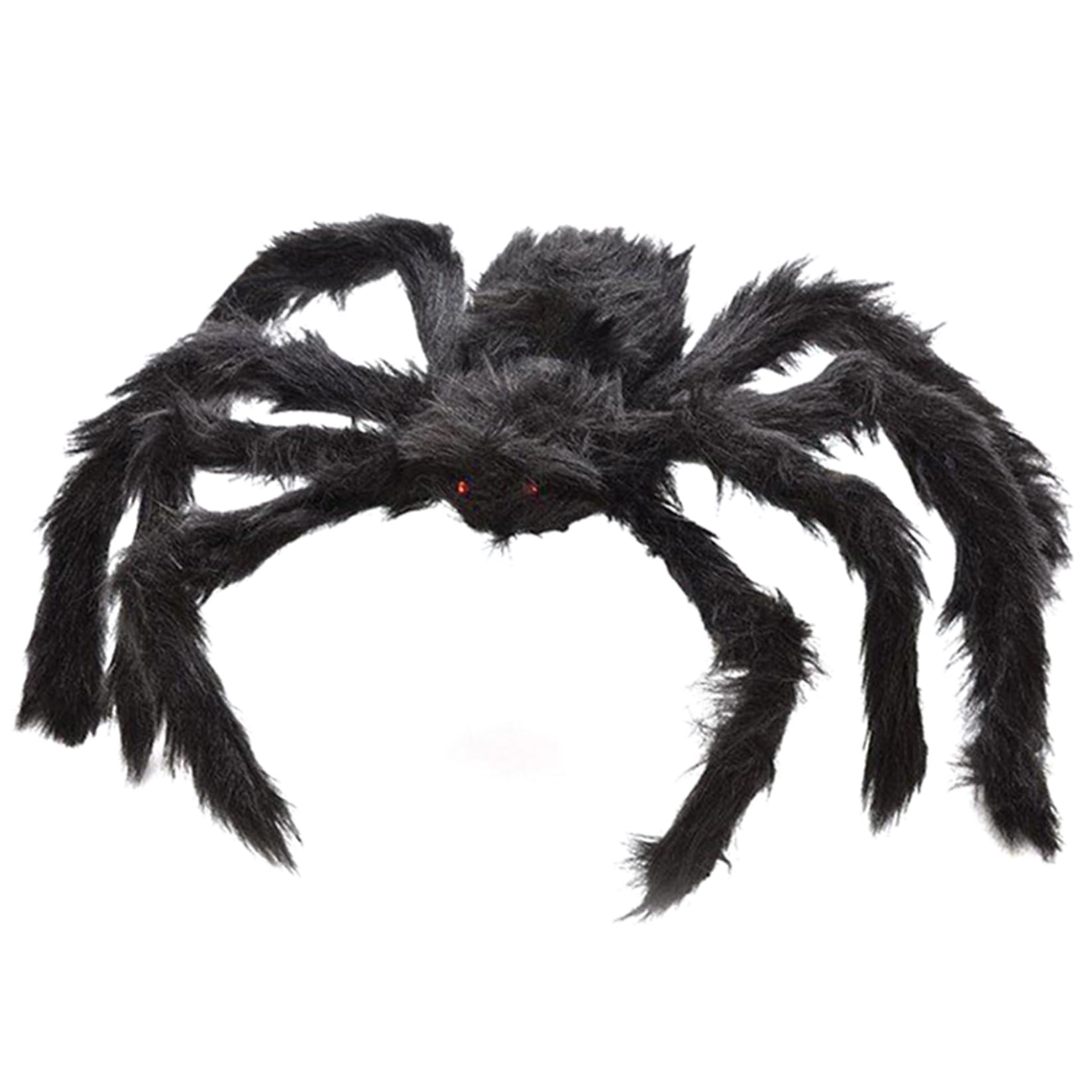 Monwssoe Halloween Decor, Halloween Decorations Giant Black Spider Realistic Plush Spider for Outdoor Party Bedroom Decor 125cm