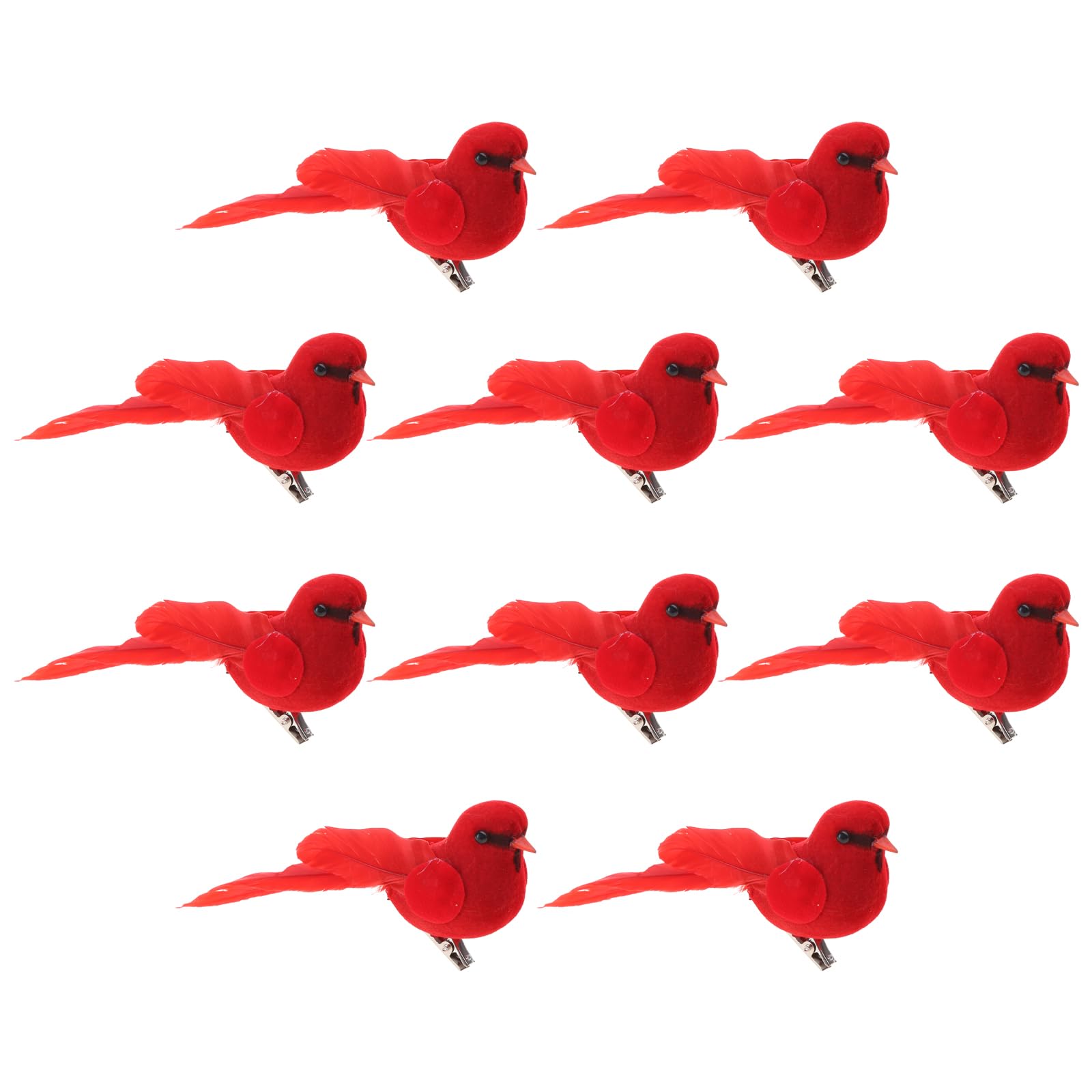 10pcs Bird Clip on Tree Ornaments for Christmas Tree & Wedding Decor Perfect Decorations for Holiday Season Wedding Decor