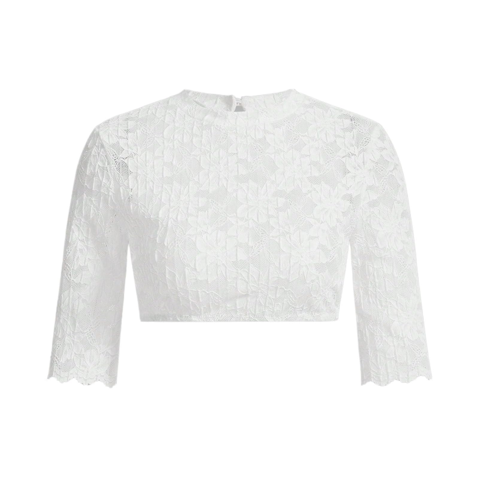Generisch 2026 Blusa entallada sin mangas de color sólido con cordones Elegante Cosplay Top para Mujer Sexy Encaje Escote Forma Ropa Casual
