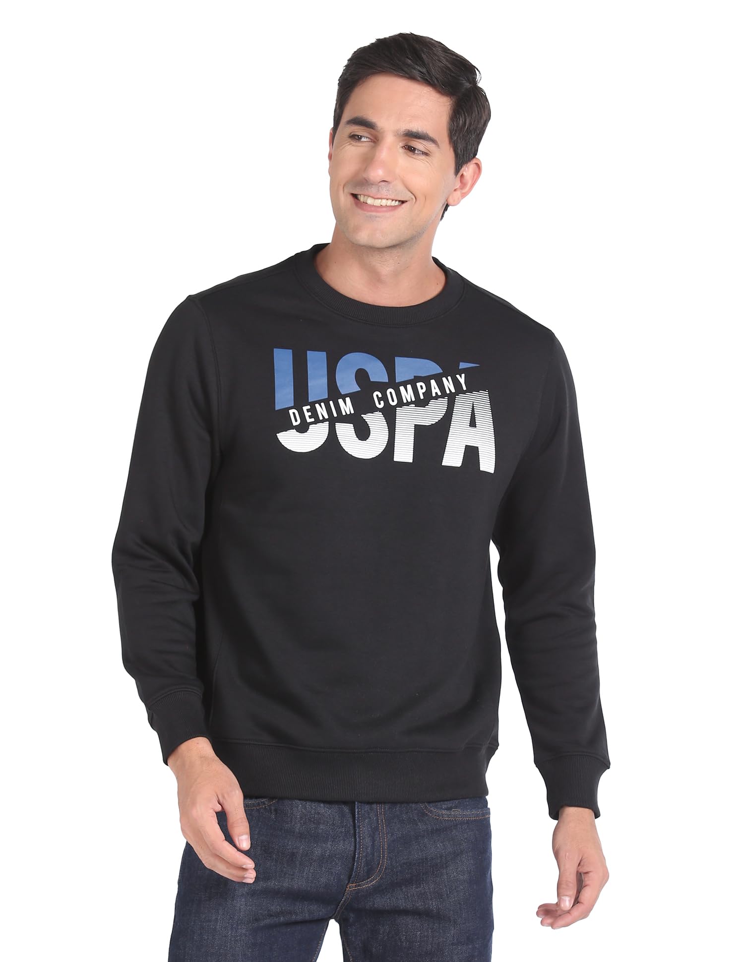 u.s. polo assn. Men's Cotton Blend Round Neck Hoodie-picture-32