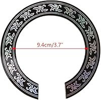 Vista 5 de Incrustación de roseta de agujero de sonido de PVC duro, para guitarra acústica de 38 39 pulgadas