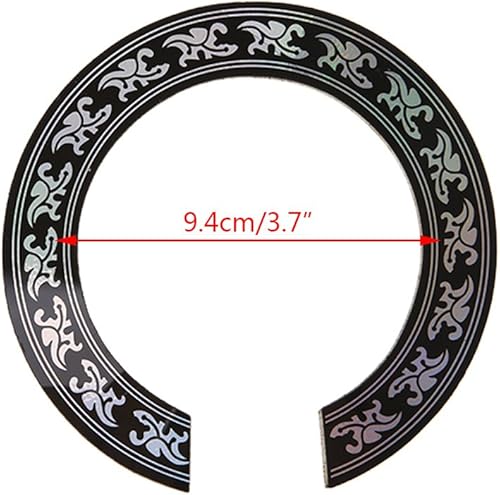 Miniatura 5 de Incrustación de roseta de agujero de sonido de PVC duro, para guitarra acústica de 38 39 pulgadas