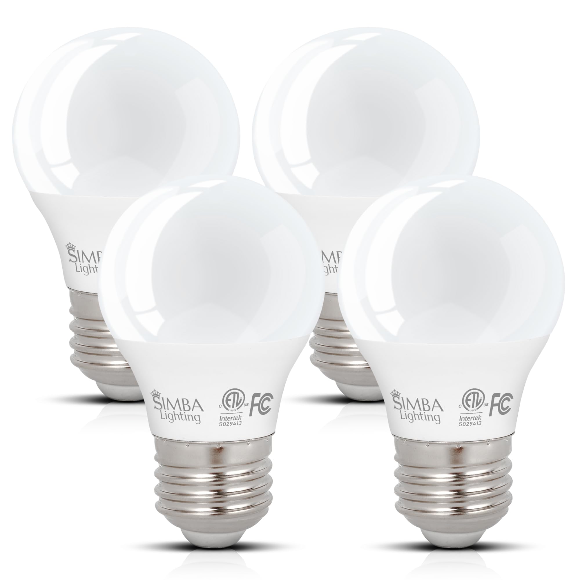 Cheetah Trading Post Simba Lighting LED A15 5W 120V ETL Listed Light Bulbs E26, 5000K, 4 Pack