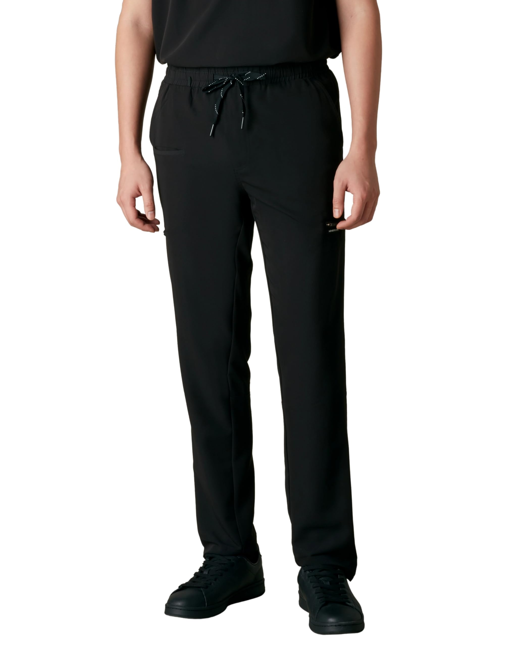 Members Only Men's Hampton Open Bottom Scrub | Mens Scrub Pants | Jogger Scrubs for Men | Scrub Pants for Men | Men's Medical Scrub Pants | Mens Jogger Scrubs - Tall (Black, XL)