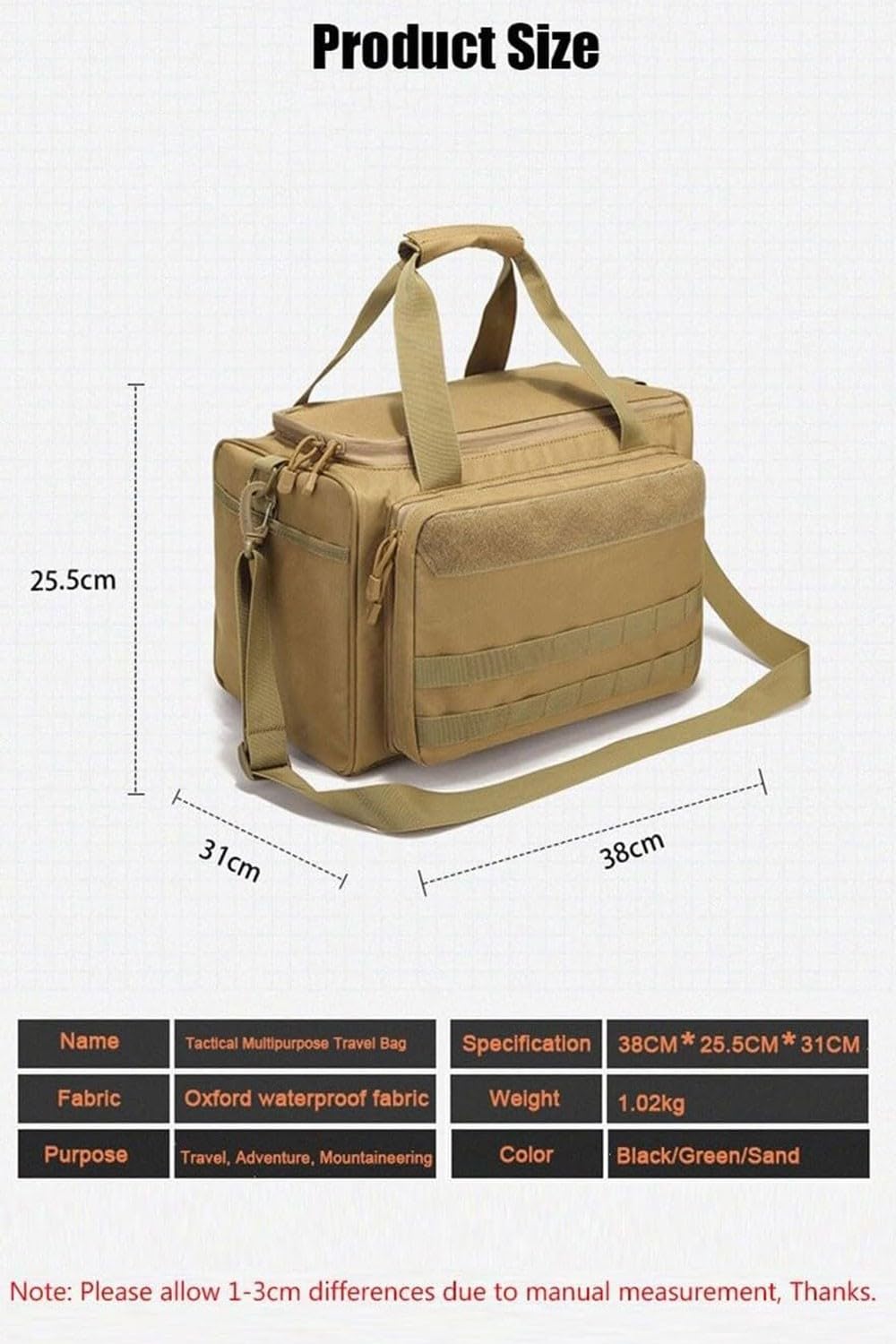 Bolso Tactico Policial, Bolsa De Almacenamiento Al Aire Libre, Bolsa De Camping, Bolsa De Pesca, Caja De Pesca, Bolsa Tactica，Maletines Organizadores para Munición C