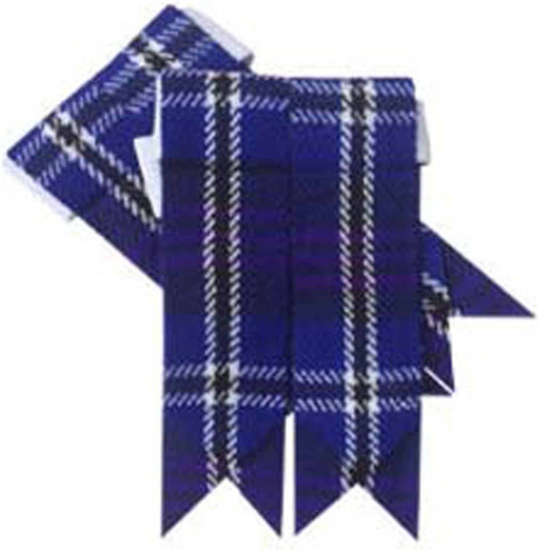 scottish kilt sock flashes various tartans pointed